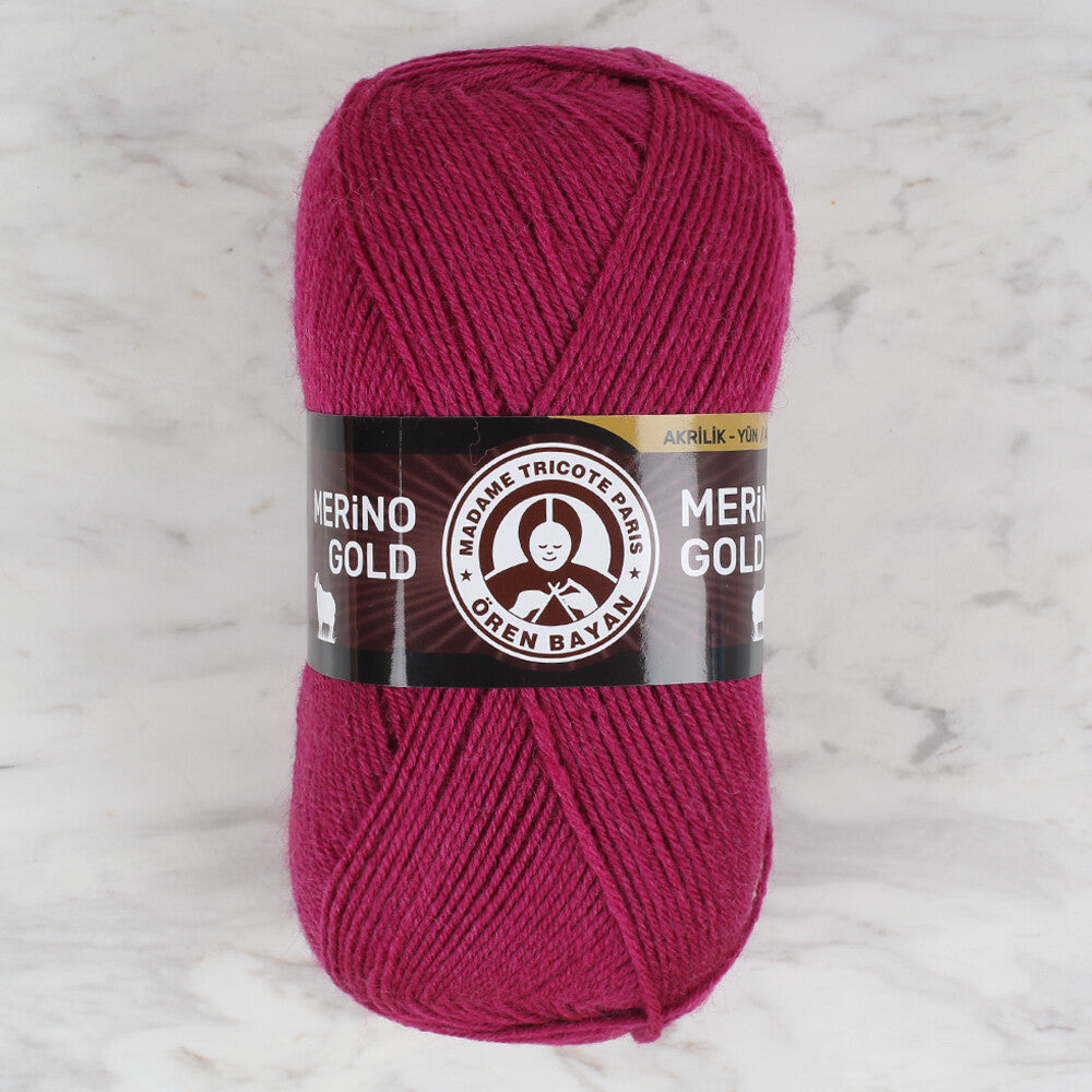 Örenbayan Merino Gold Mürdüm El Örgü İpi - 103